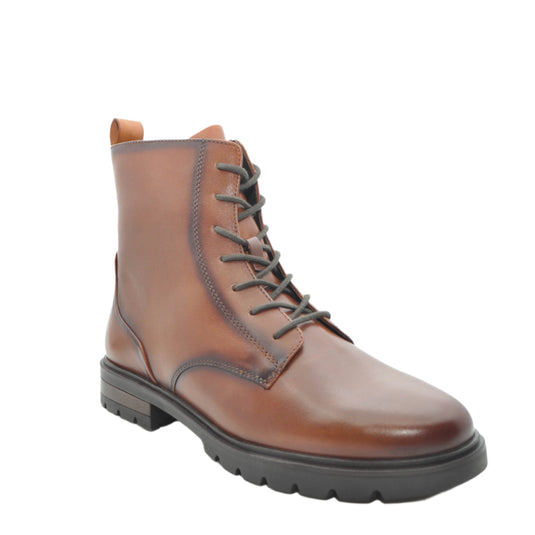 brown lace up ankle boots