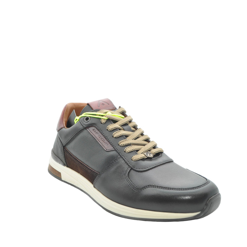 Load image into Gallery viewer, navy leather sneakers for men