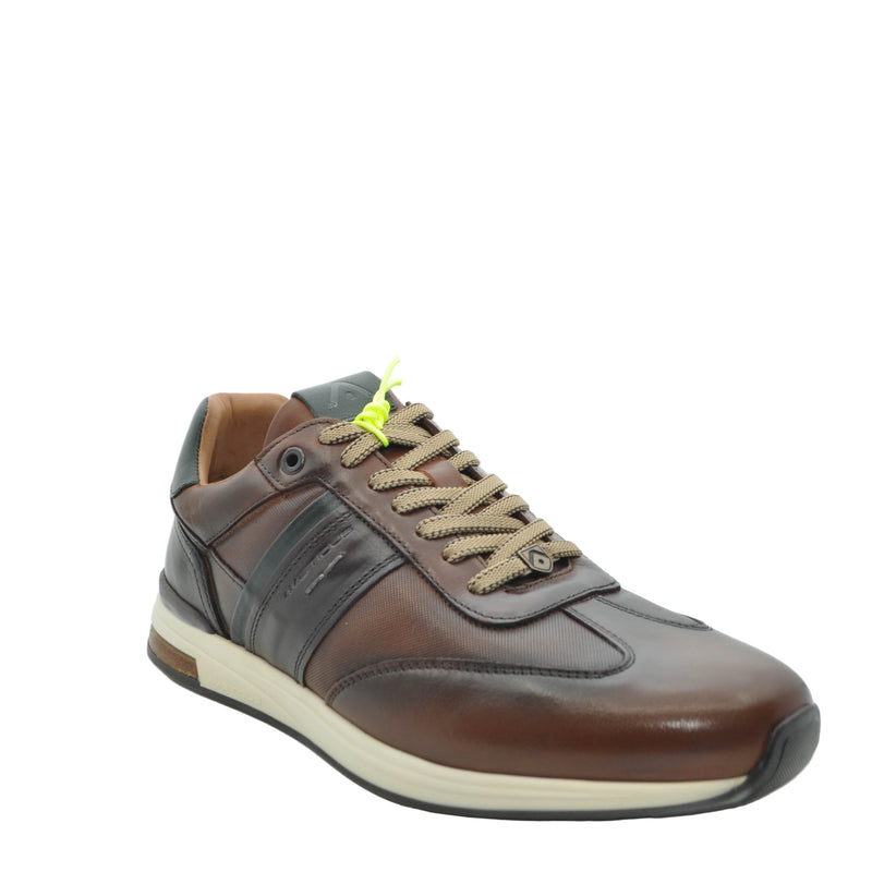Load image into Gallery viewer, brown mens casual trainers