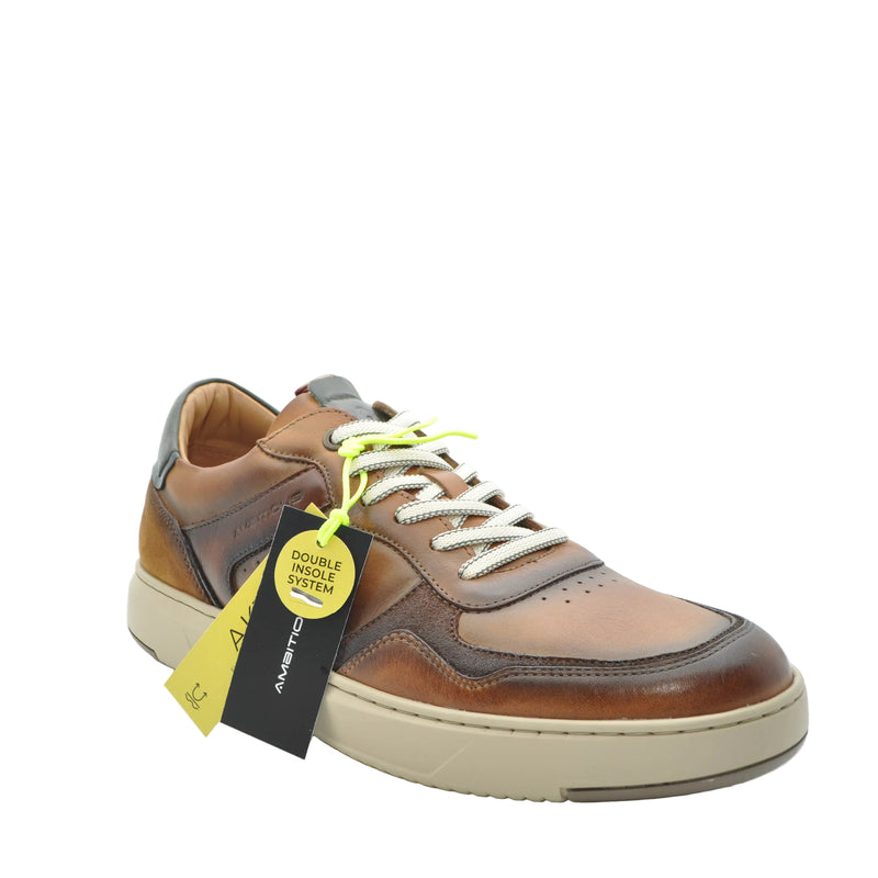 Load image into Gallery viewer, mens ambitious leather trainers