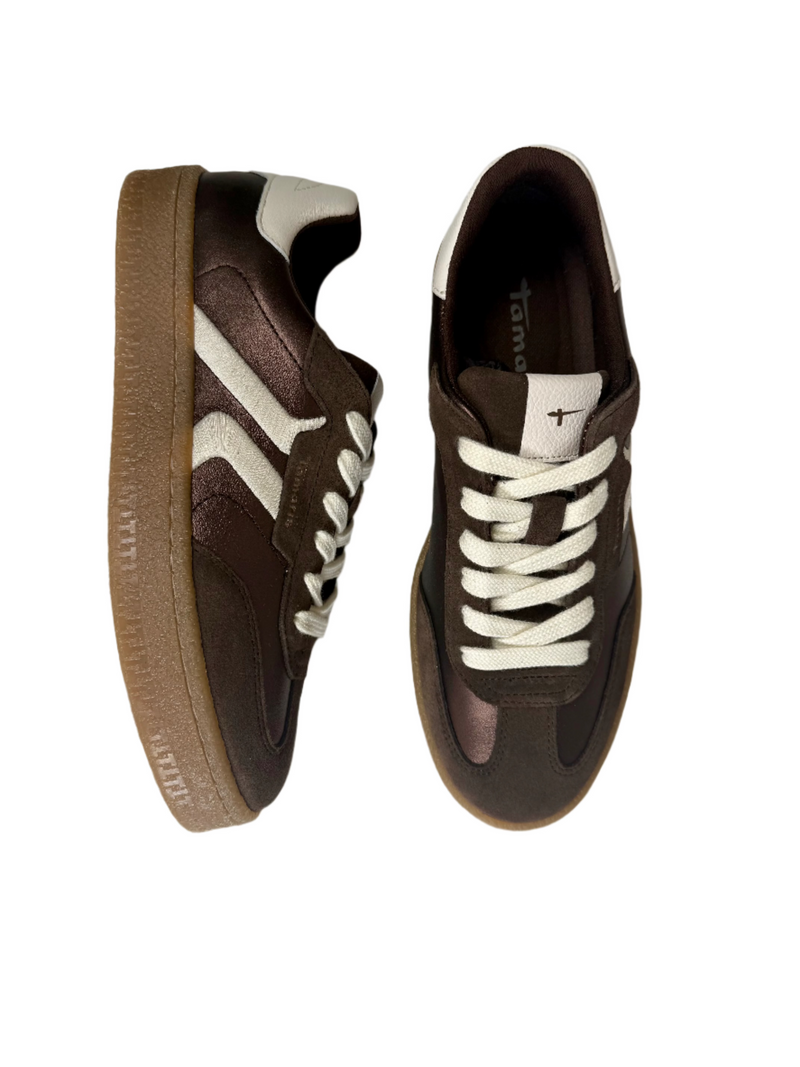 Load image into Gallery viewer, brown ladies trainers