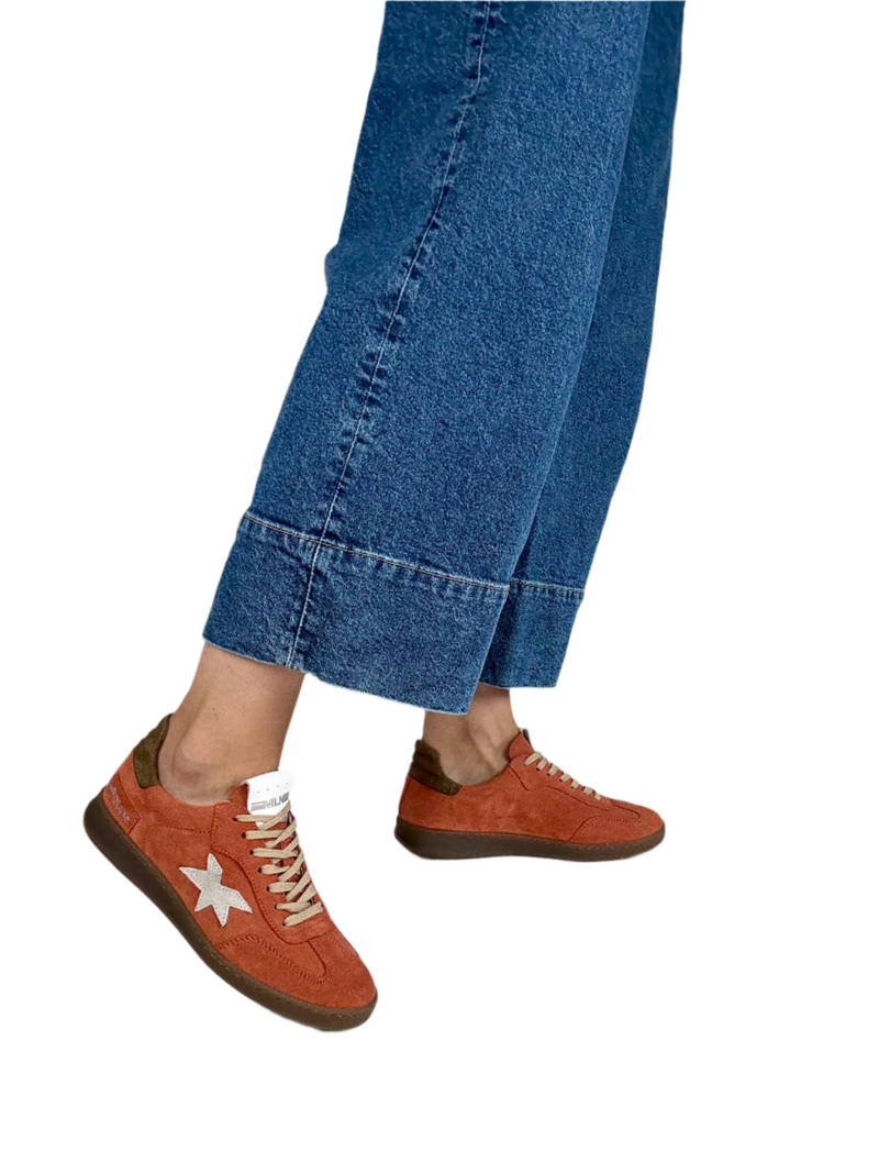 Load image into Gallery viewer, orange trainers for women