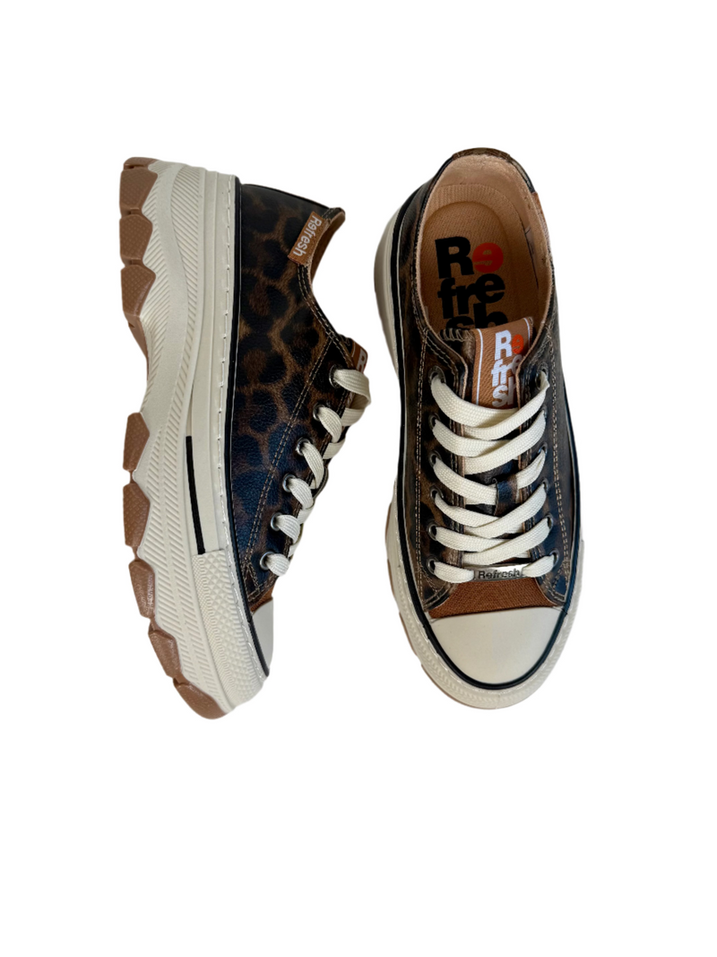 Load image into Gallery viewer, leopard print refresh sneakers