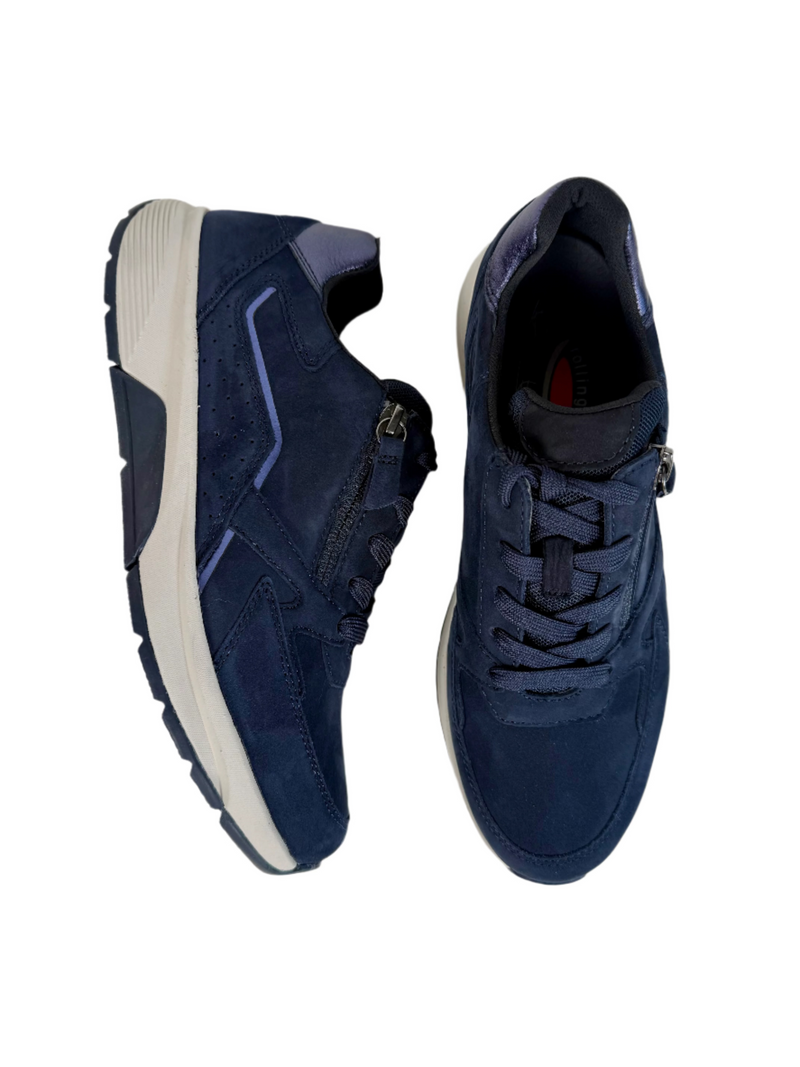 Load image into Gallery viewer, gabor navy shoes cork