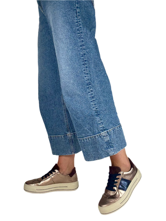 bronze dressy trainers