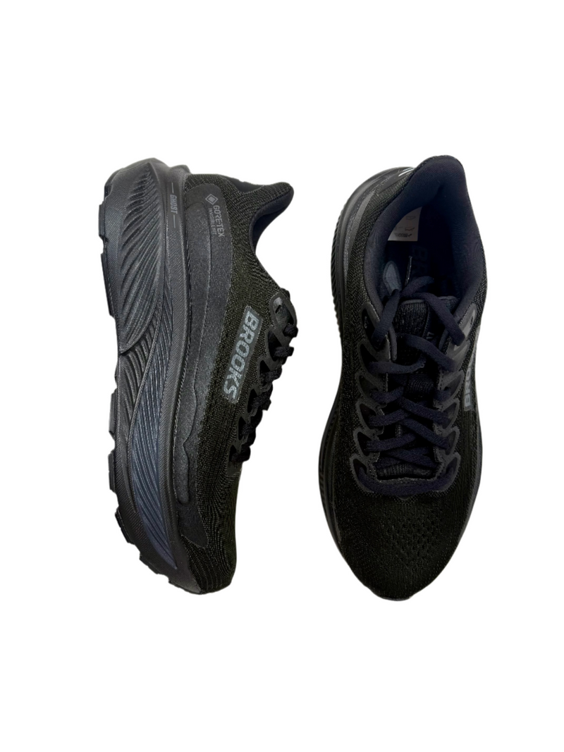 Load image into Gallery viewer, black waterproof shoes brooks