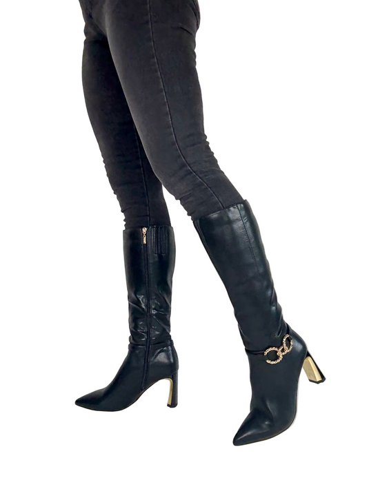 heeled Knee high boots