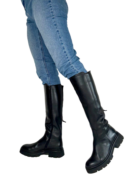 black Knee high boots gabor