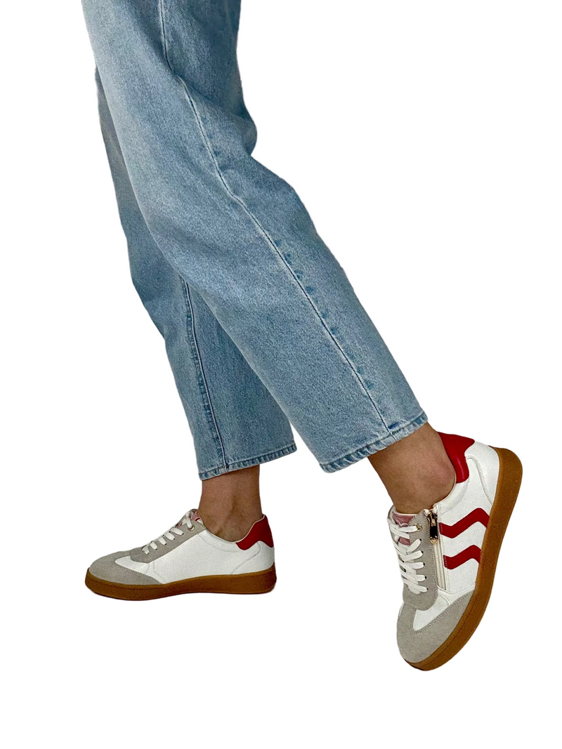 Load image into Gallery viewer, white fashion trainers marco tozzi