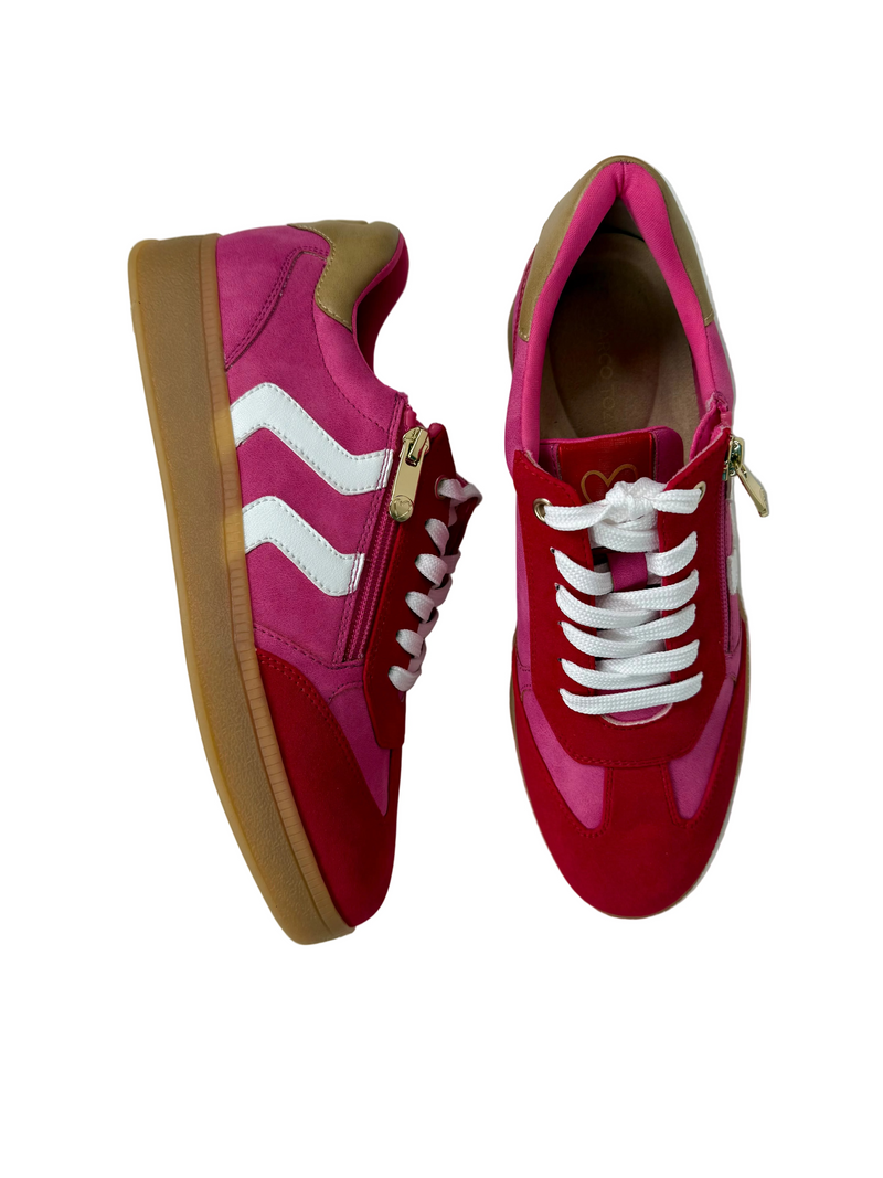 Load image into Gallery viewer, pink tamaris trainers