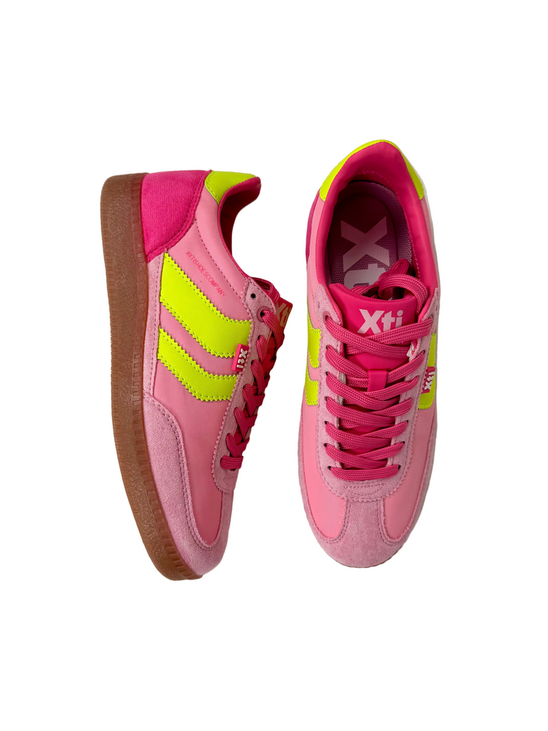 Load image into Gallery viewer, pink casual trainers