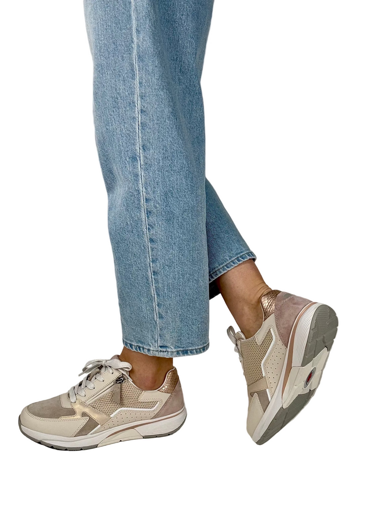 Load image into Gallery viewer, taupe ladies walking shoes