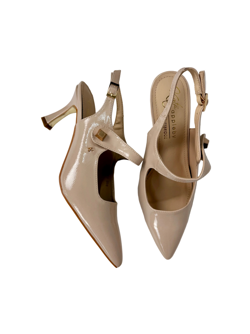Load image into Gallery viewer, beige heels for women