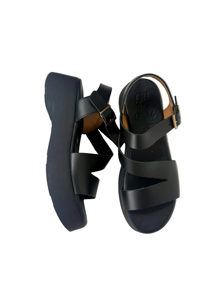 Load image into Gallery viewer, black sandals for women