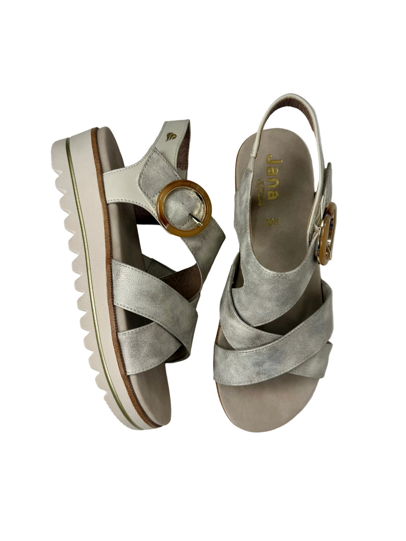 Load image into Gallery viewer, silver sandals