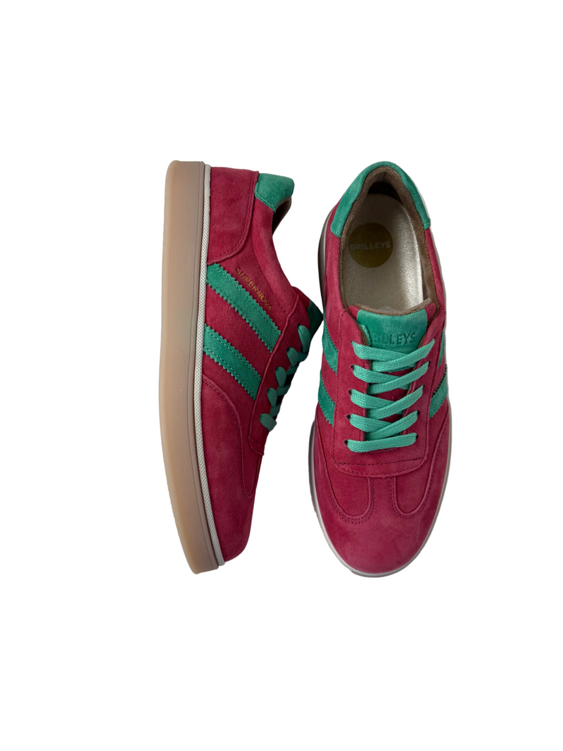 Load image into Gallery viewer, pink casual trainers for women