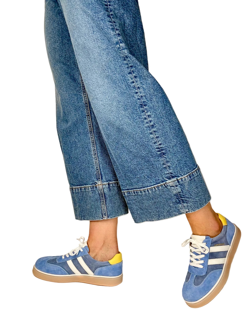 Load image into Gallery viewer, blue sneakers for women