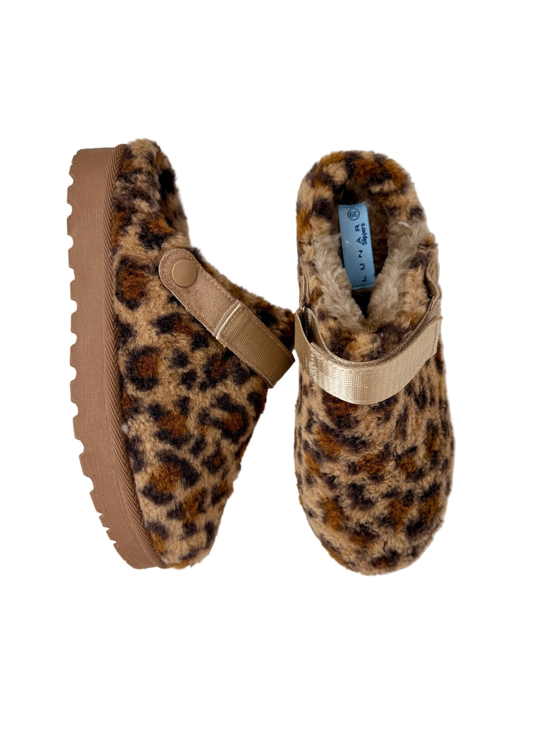 Load image into Gallery viewer, leopard print mule slippers