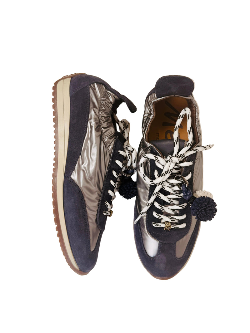 Load image into Gallery viewer, navy trainers