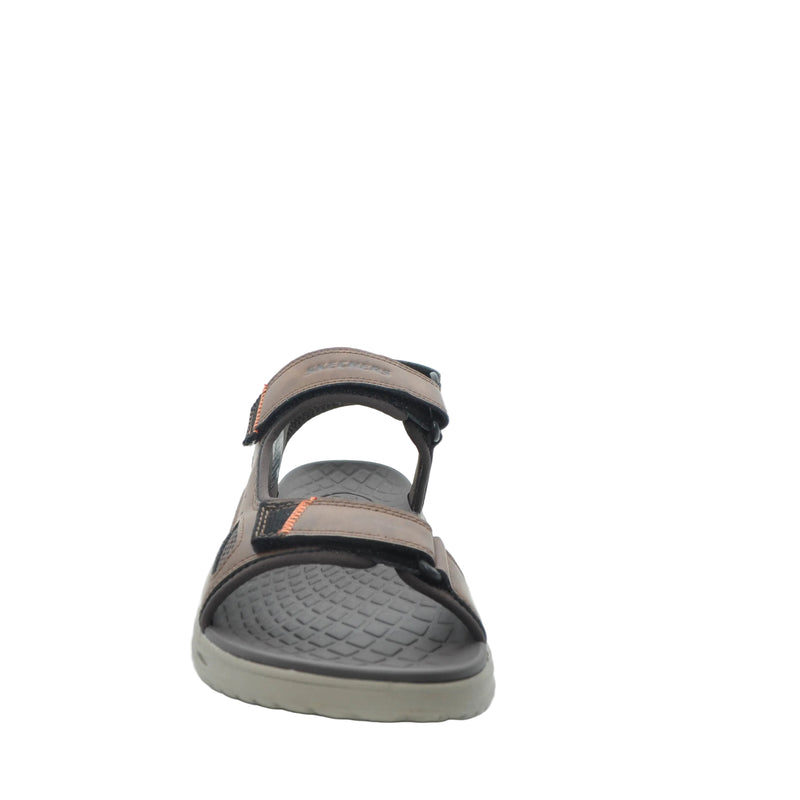 Load image into Gallery viewer, brown skechers mens sandals