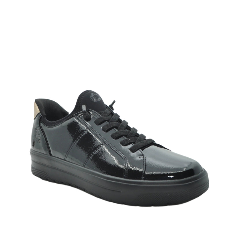 Load image into Gallery viewer, black patent jana shoes