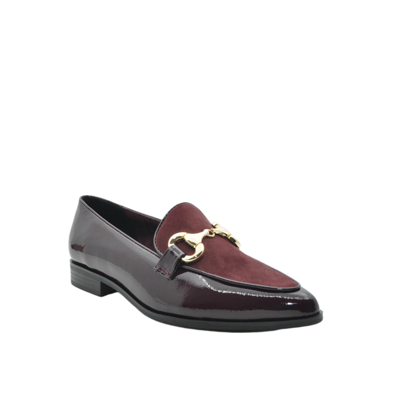 Load image into Gallery viewer, marco tozzi wine loafers