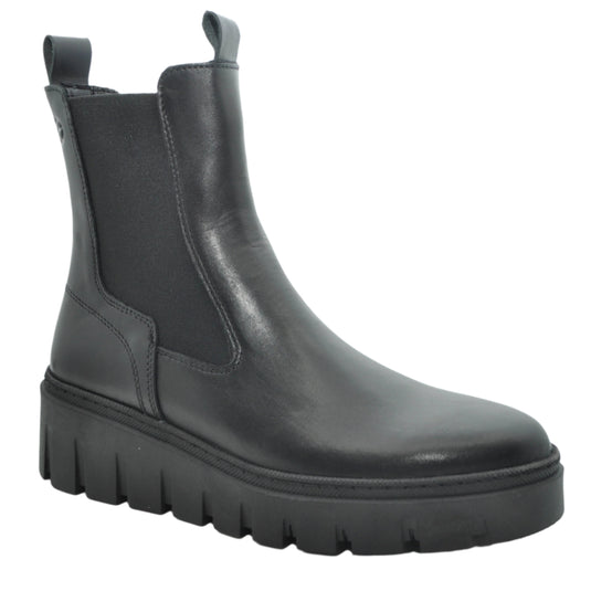 black womens wedge boots