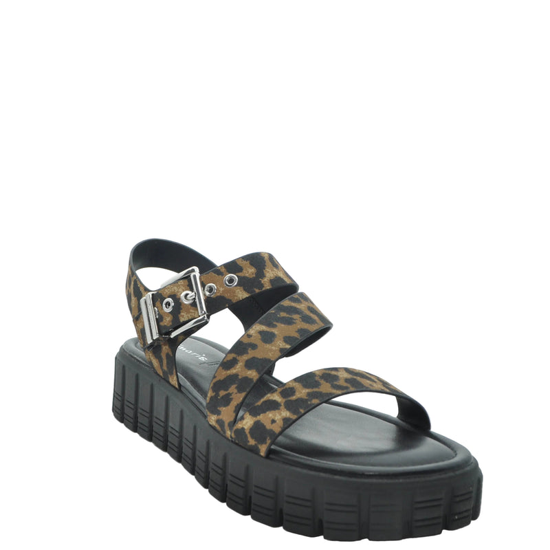 Load image into Gallery viewer, leopard print platform sandals