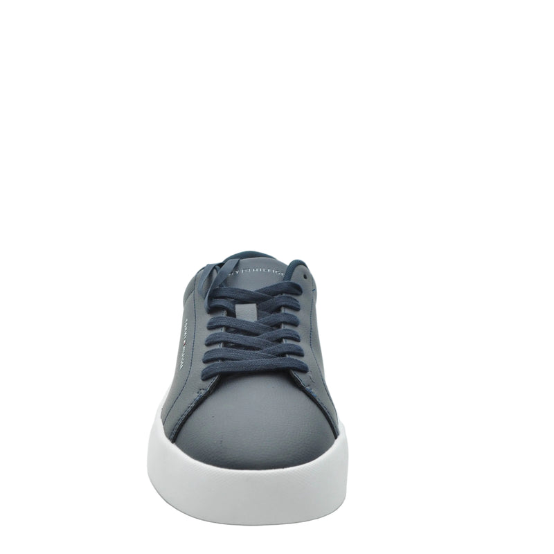 Load image into Gallery viewer, navy casual tommy trainers