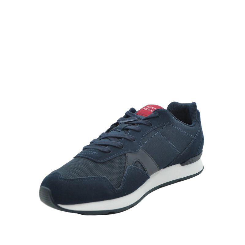 Load image into Gallery viewer, navy mens casual trainers