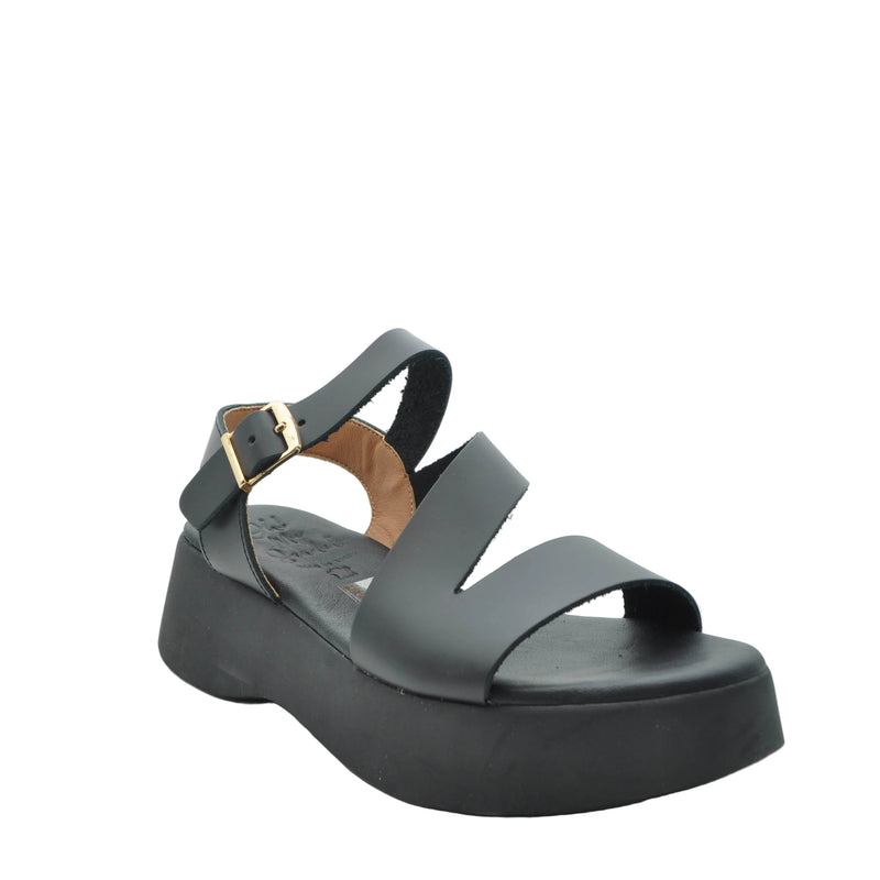 Load image into Gallery viewer, black chunky sandals