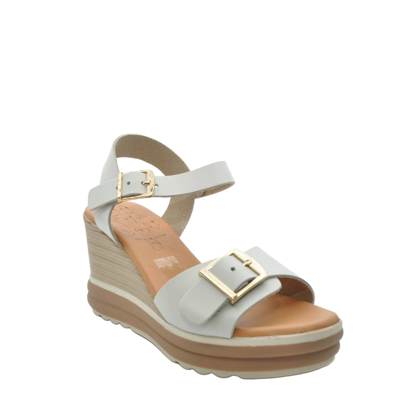 Load image into Gallery viewer, white wedge sandals