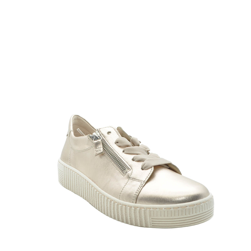 Load image into Gallery viewer, Gold gabor Trainers