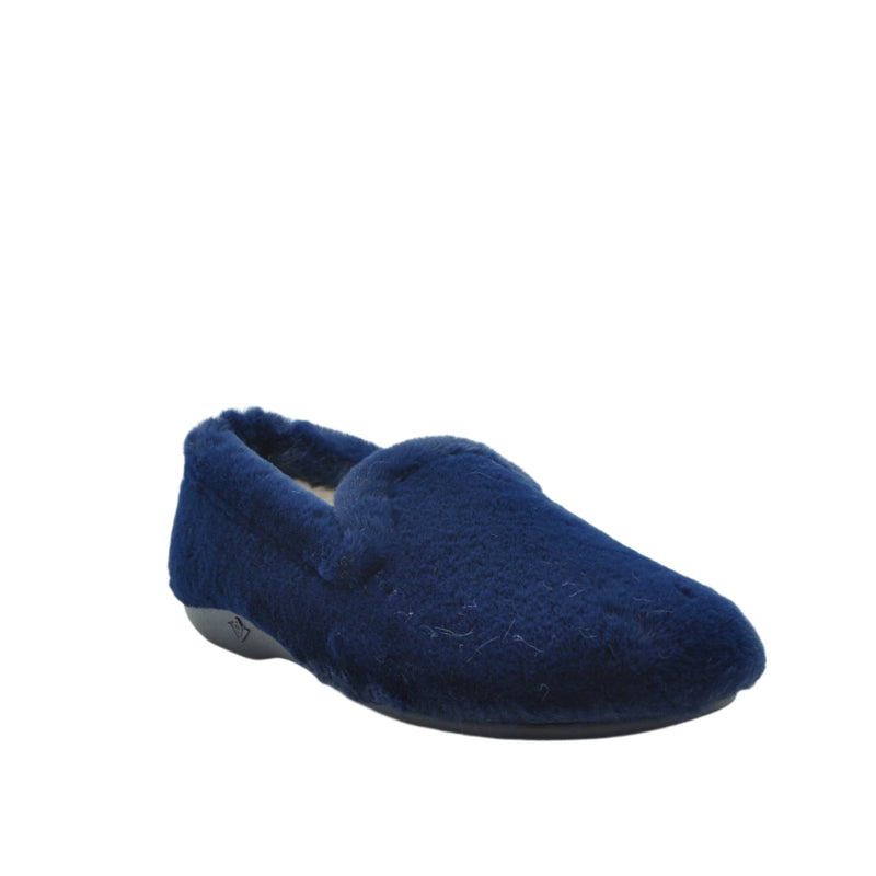 Load image into Gallery viewer, ladies navy slippers