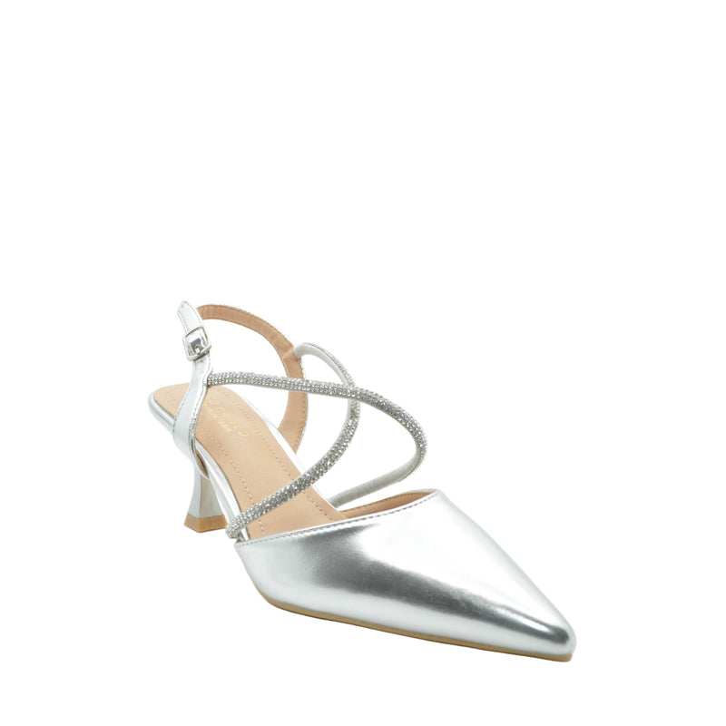 Load image into Gallery viewer, silver strappy sandals