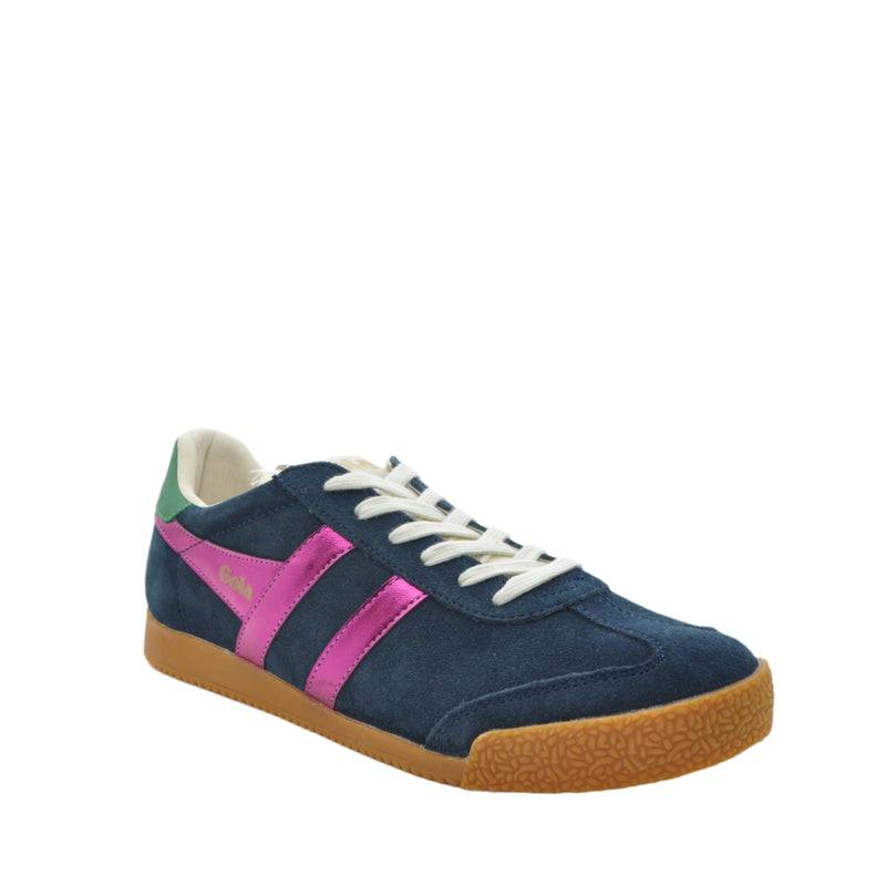 Load image into Gallery viewer, navy suede womens trainers