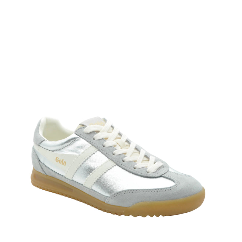 Load image into Gallery viewer, silver gola trainers