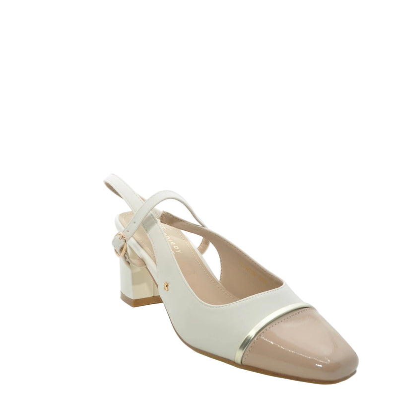Load image into Gallery viewer, sling back block heels