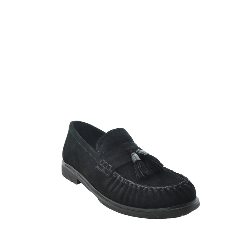Load image into Gallery viewer, black suede loafers gabor