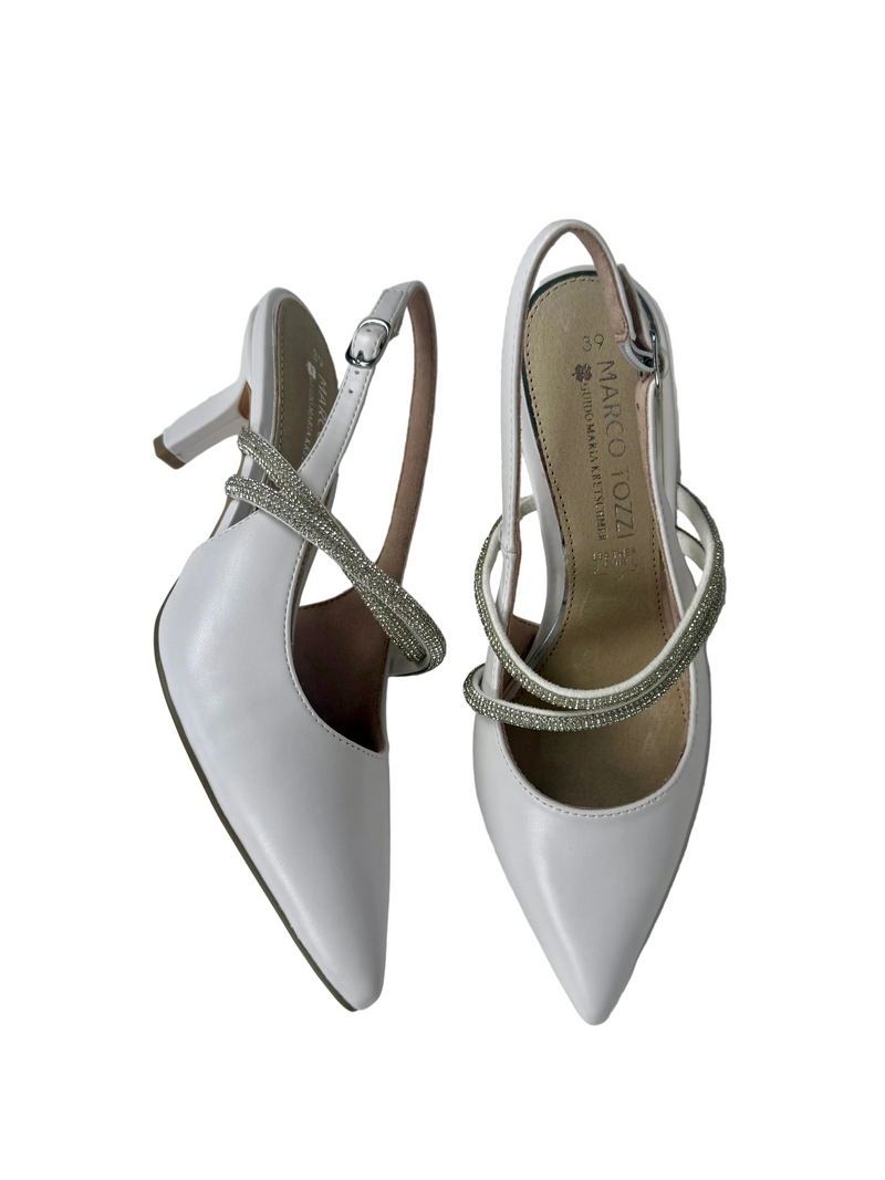 Load image into Gallery viewer, white wedding heels