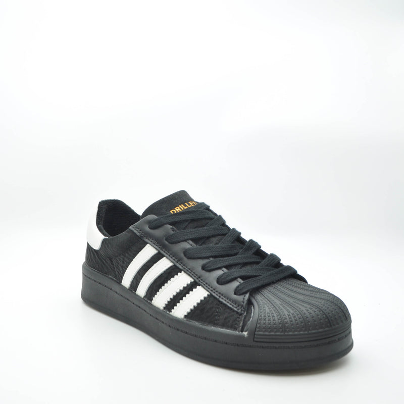 Load image into Gallery viewer, black fashion trainers