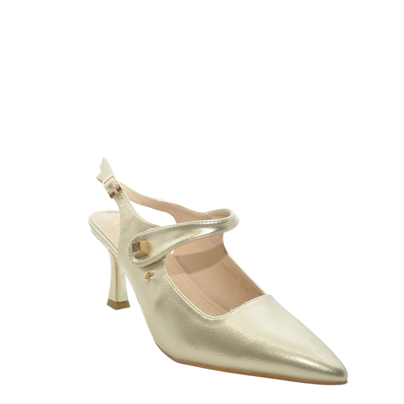 Load image into Gallery viewer, gold low heels