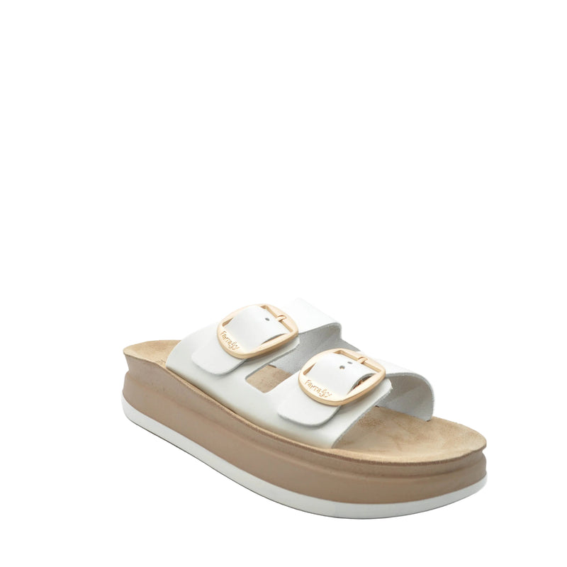 Load image into Gallery viewer, white platform sandals