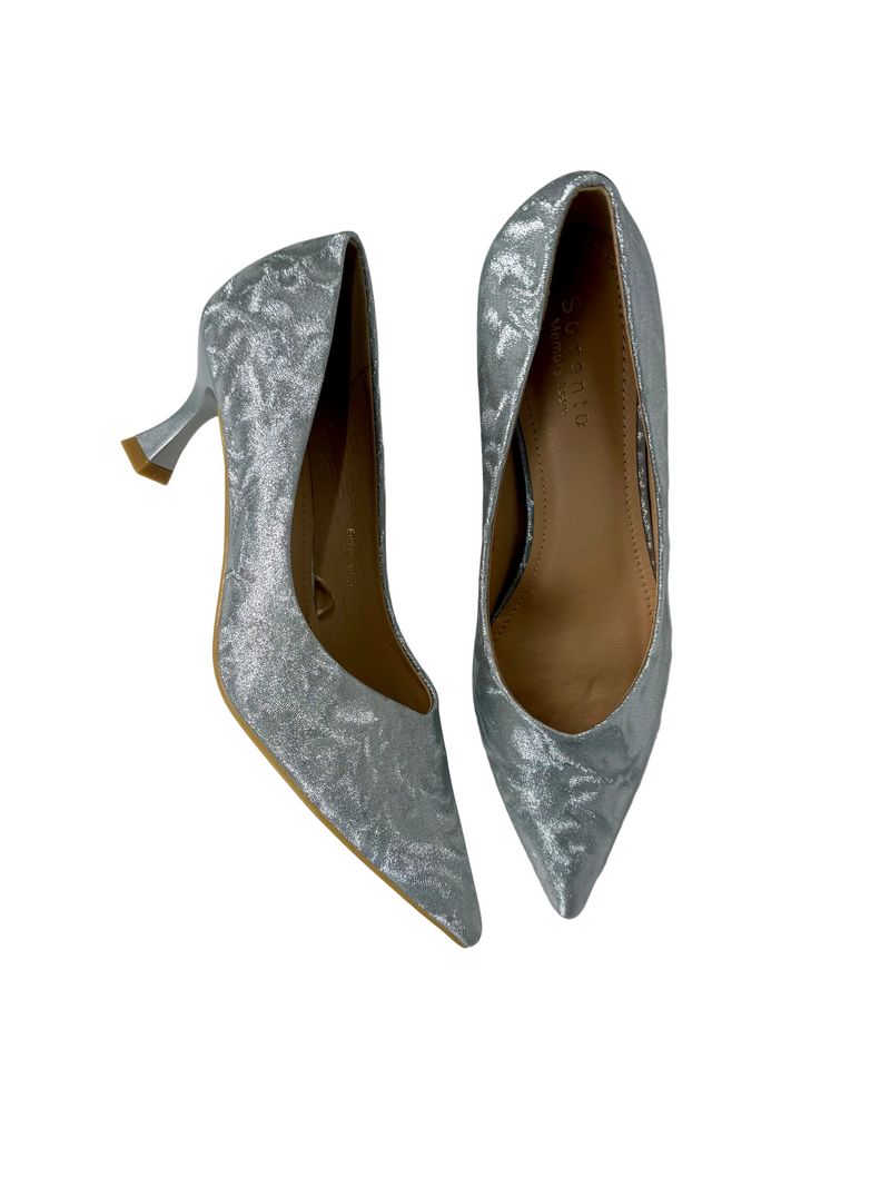 Load image into Gallery viewer, silver dress shoes