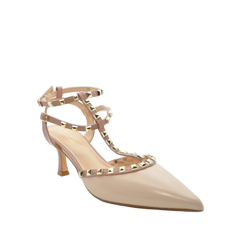 Load image into Gallery viewer, nude low heels