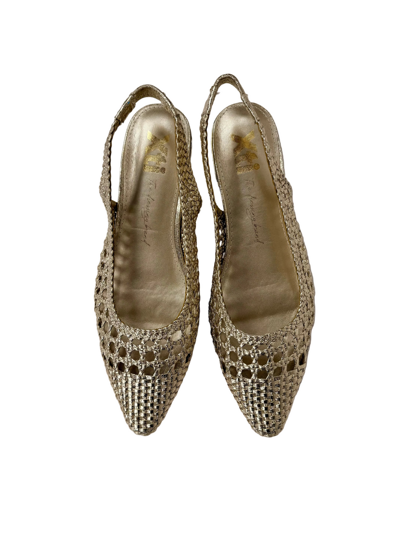 Load image into Gallery viewer, gld flat ballerina shoes