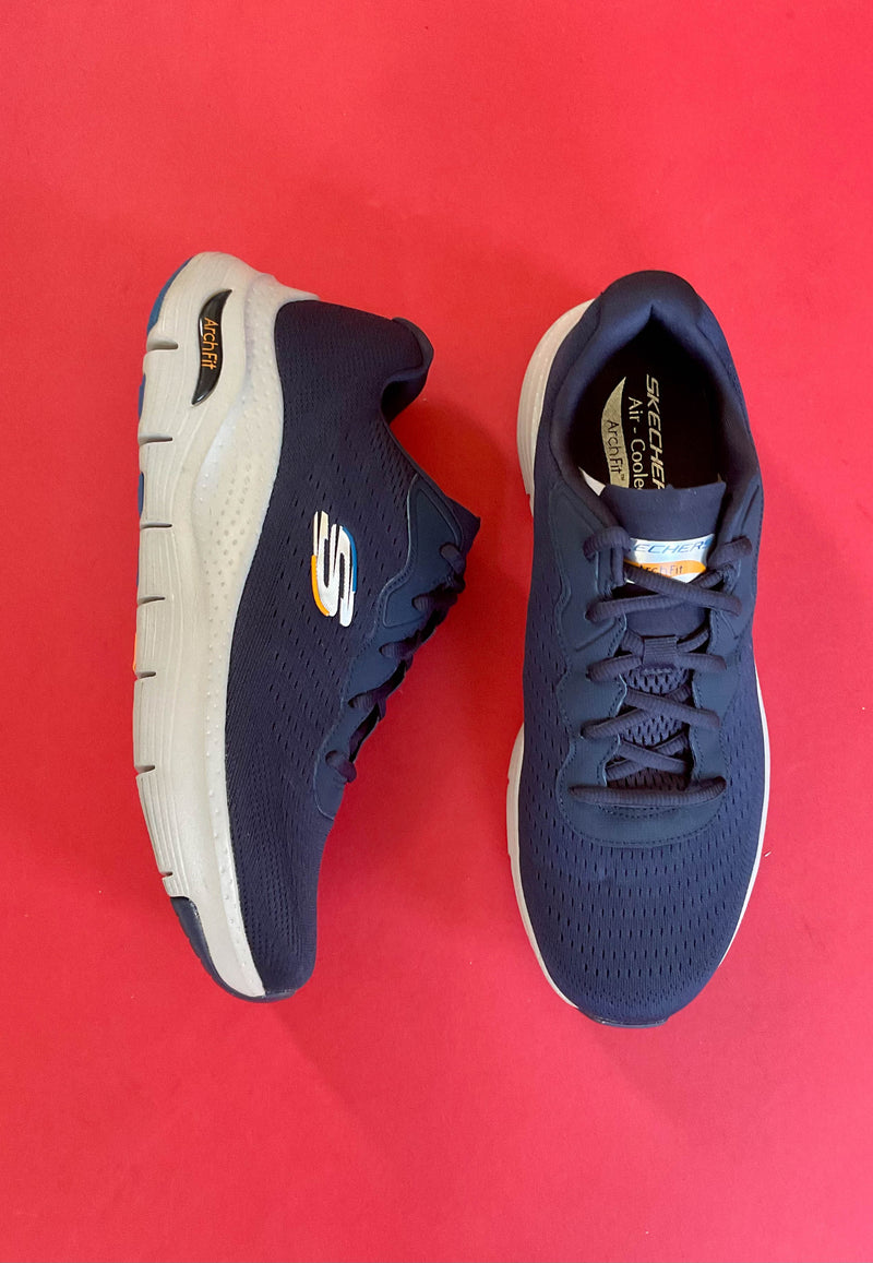Load image into Gallery viewer, skechers navy archfit