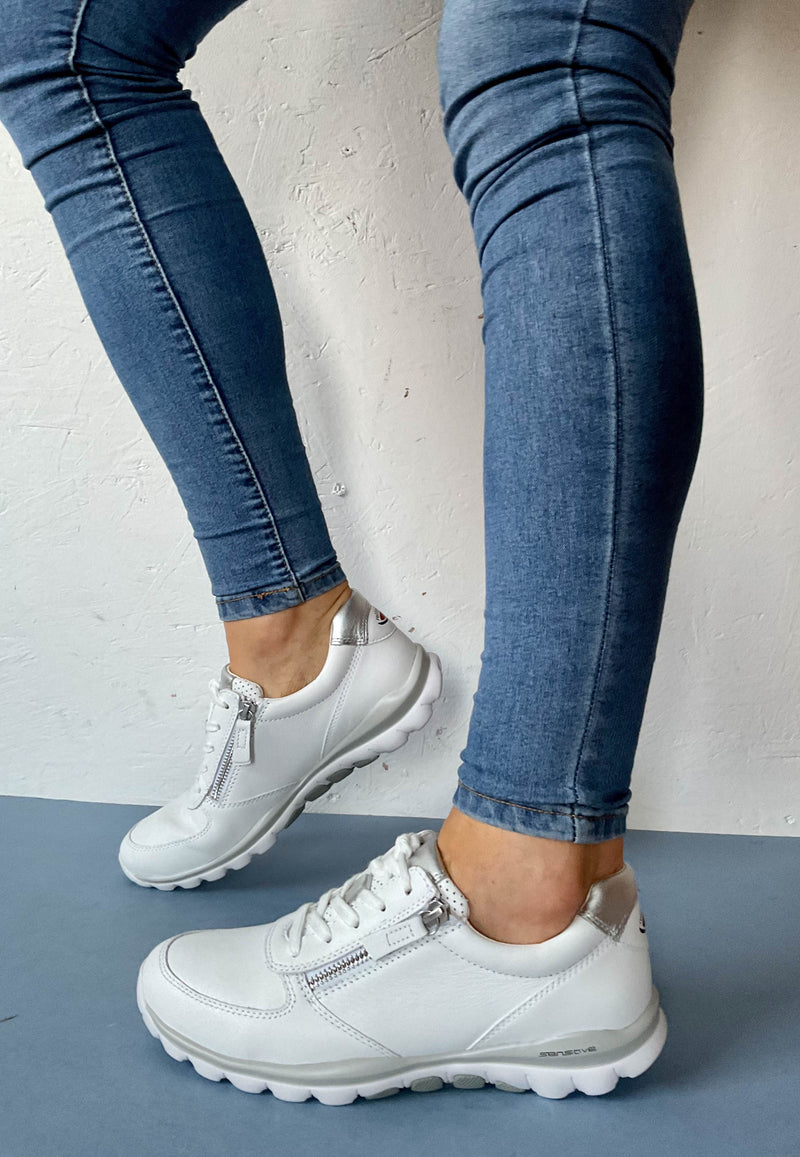 Load image into Gallery viewer, white gabor shoes