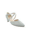 silver gabor heels
