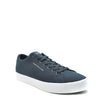 navy canvas trainers
